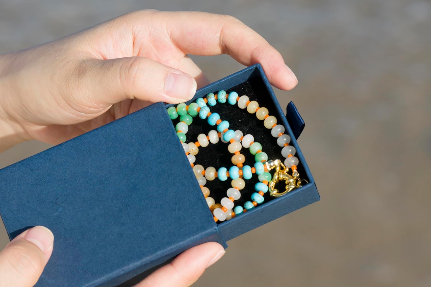 Beaded Gemstone Necklace for Women - Image 4