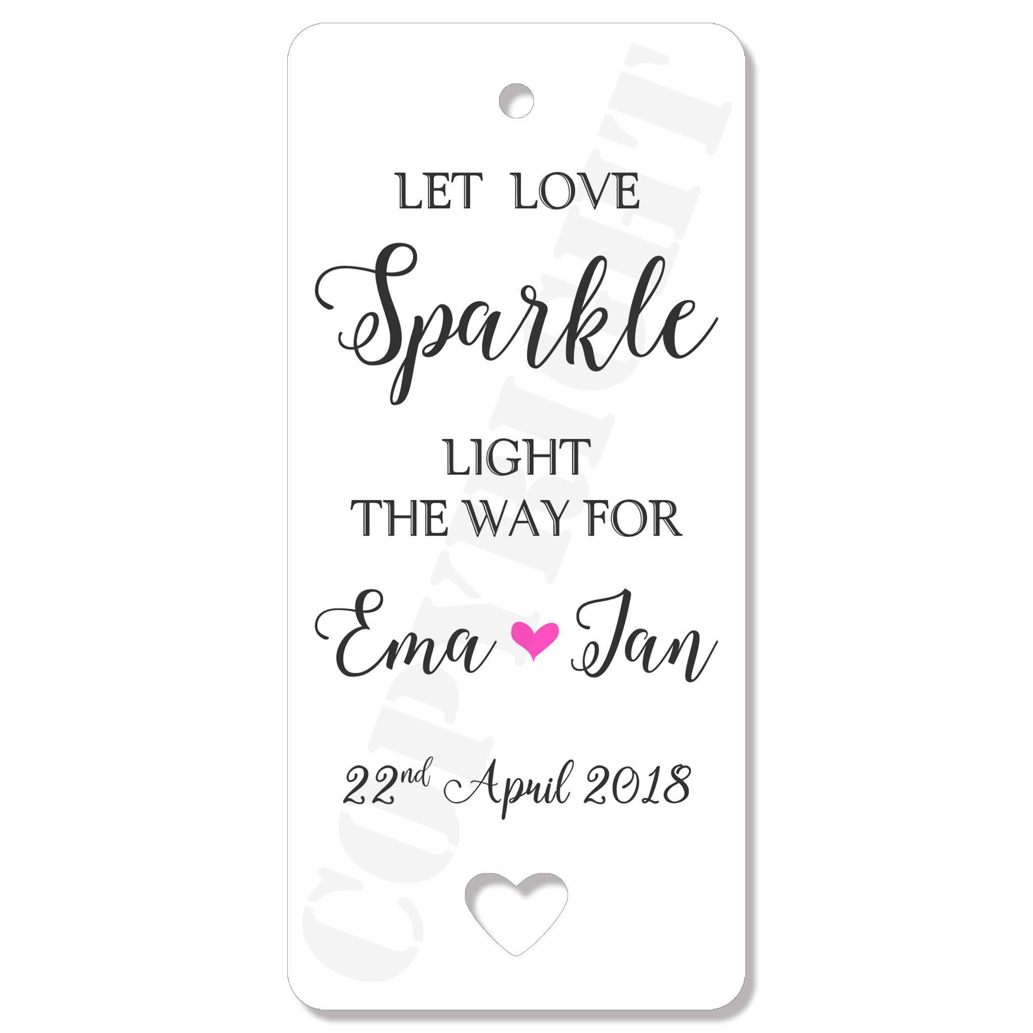 10 x etichette personalizzate sparkler regalo bomboniere Let Love Sparkle Firework tag vintage rustico Shabby Chic novità Fireworks cerimonia di compleanno personalizzabile : Amazon.it: Casa e cucina