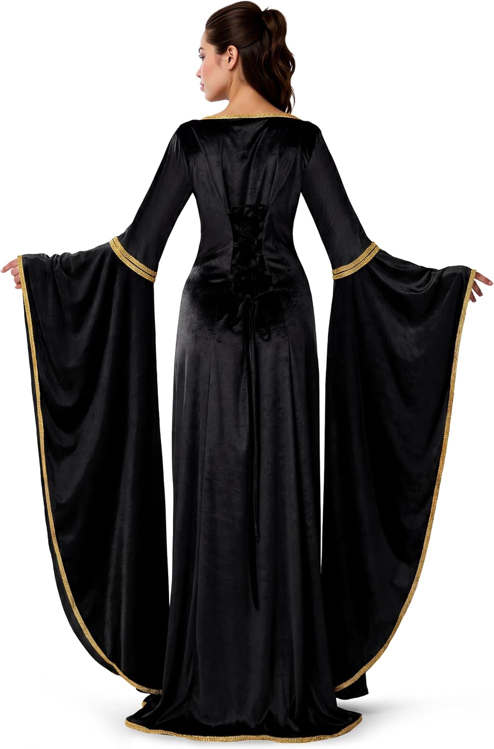 Spooktacular Creations Renaissance Costume Women, Velvet Medieval Dress for Women, Irish Renaissance Dress for Halloween