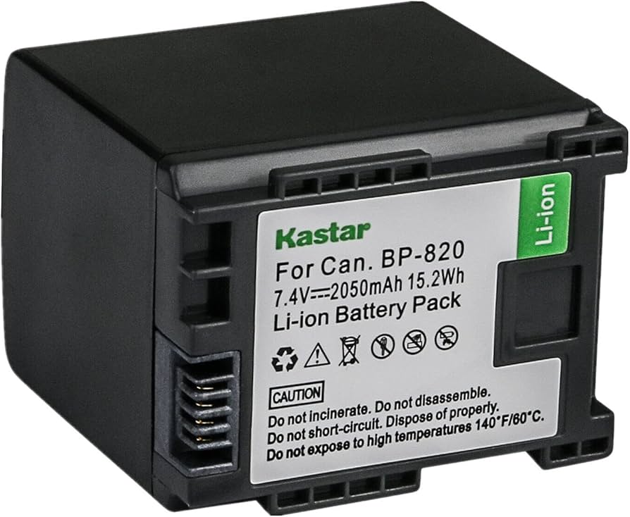 Amazon.com : Kastar 1-Pack BP-820 Battery Replacement for Canon