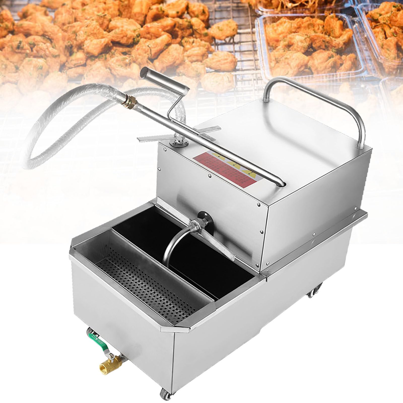Macchina per Filtro per friggitrice, Filtro dell'olio Mobile Commerciale, con Scarico dell'olio, per ristoranti, Fast Food