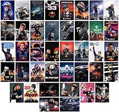 auraposter Paper Max Verstappen Poster (Set Of 40),Formula One Max Verstappen Mini Posters (15 X10 Cm),Red Bull F1 Poster Posters For Wall, Bedroom, Living Room,Formula 1 Posters,Glue Dots Included
