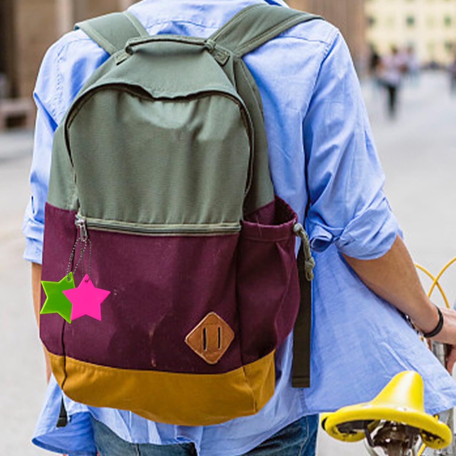 40 Ciondoli Catarifrangenti A Forma Di Stella Per Bambini, In PVC, 8 Colori, Per Sicurezza Notturna