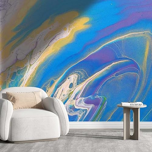 Papel tapiz para muebles de madera, color morado y azul, papel de contacto decorativo, decoración de pared, cuarto de lavado, fácil de quitar