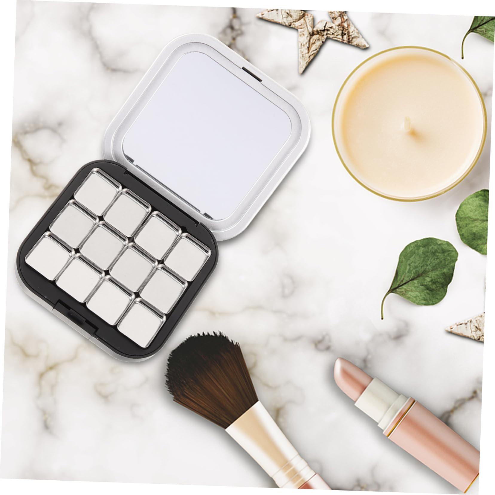 FRCOLOR 5 Ensembles Cosmetic Organizer Palette De Fard À Paupières Magnétique Palette De Fards À Paupières Vide Palette De Maquillage De Cas De Courbe Étui À Fard À Paupières 2 Pièces * 5
