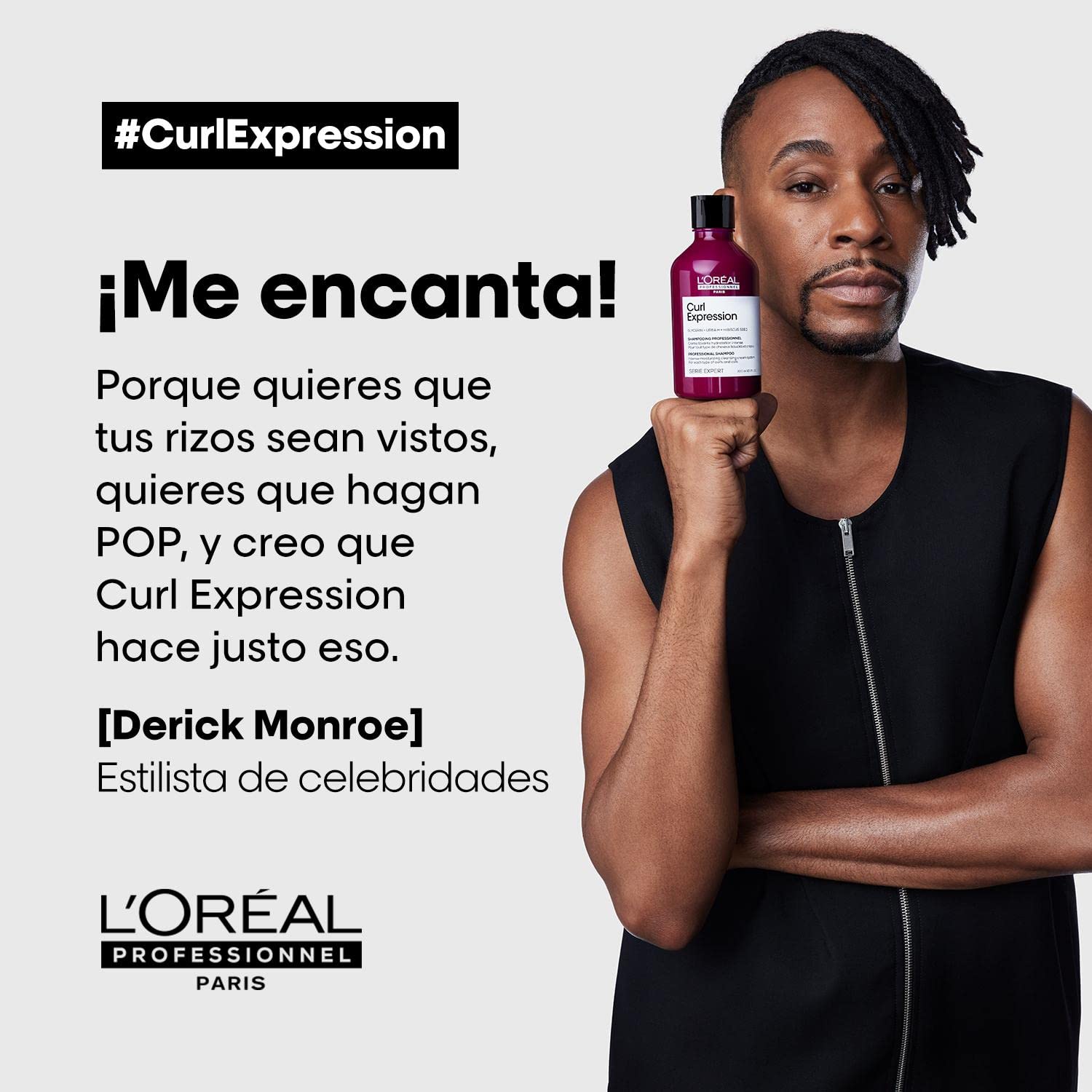 L’Oréal Professionnel Rutina para Cabello Rizado con Champú, Mascarilla Hidratante Intensiva y Crema de definición, Para Rizos y Ondas, SERIE EXPERT, 300ml + 250ml