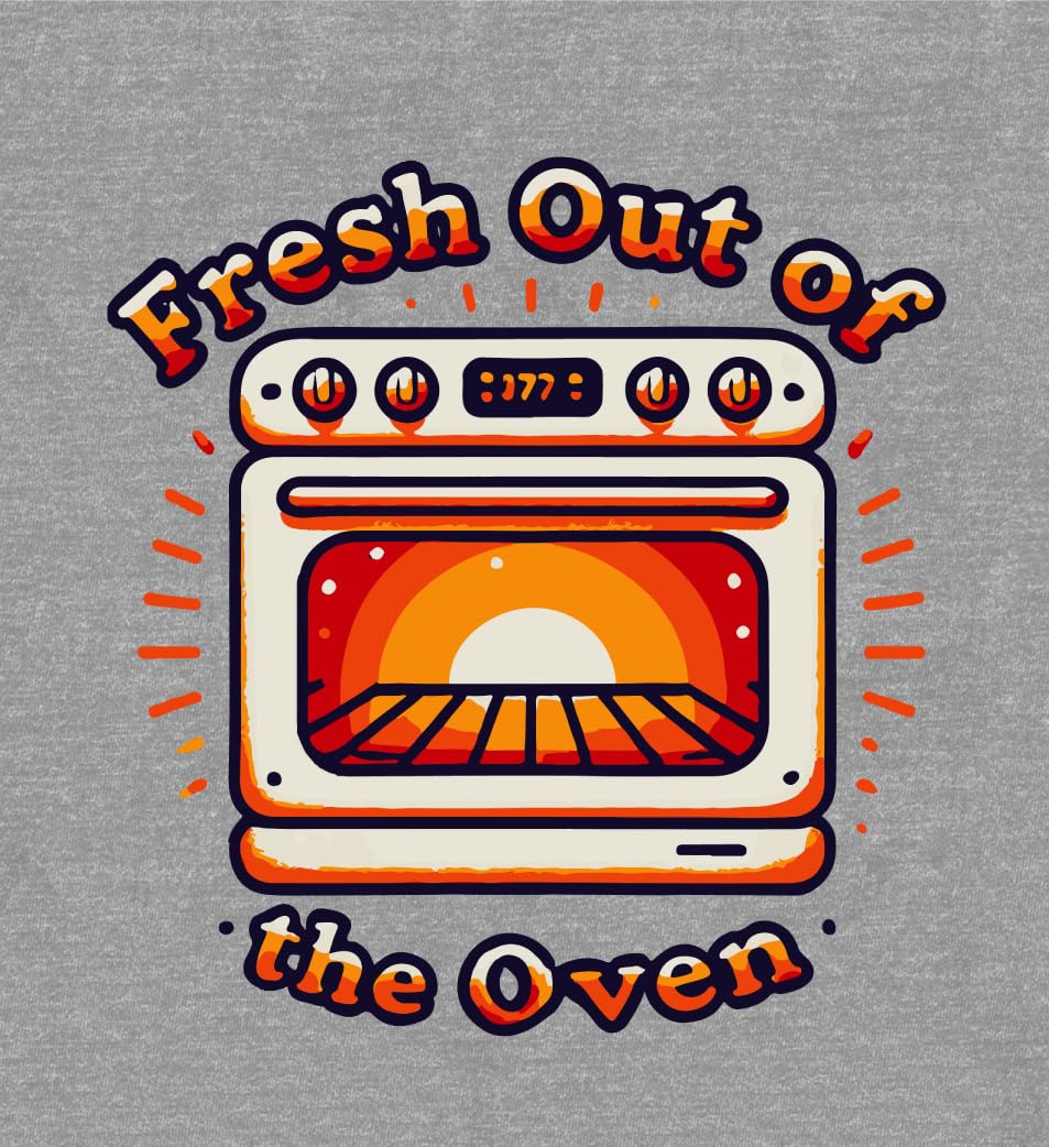 Bioworld Fresh Out of The Oven Youth Heather Gray Jogger Pants-XL