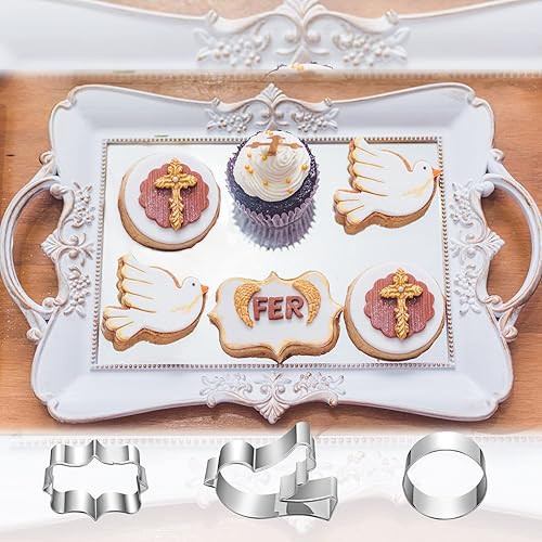 Miniatura 5 de Juego de 12 cortadores de galletas de acero inoxidable, moldes de galletas de autobús, mariposa, corazón, flores, cortadores de galletas de cocina,