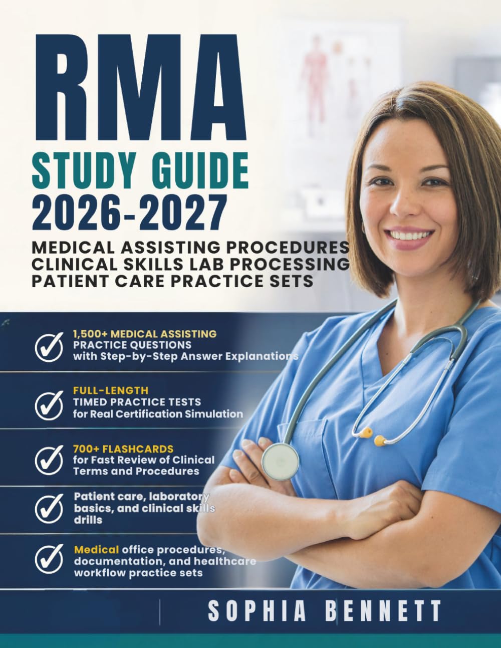 RMA Study Guide 2026-2027: Medical Assisting Procedures Clinical Skills Lab Processing Patient Care Practice Sets