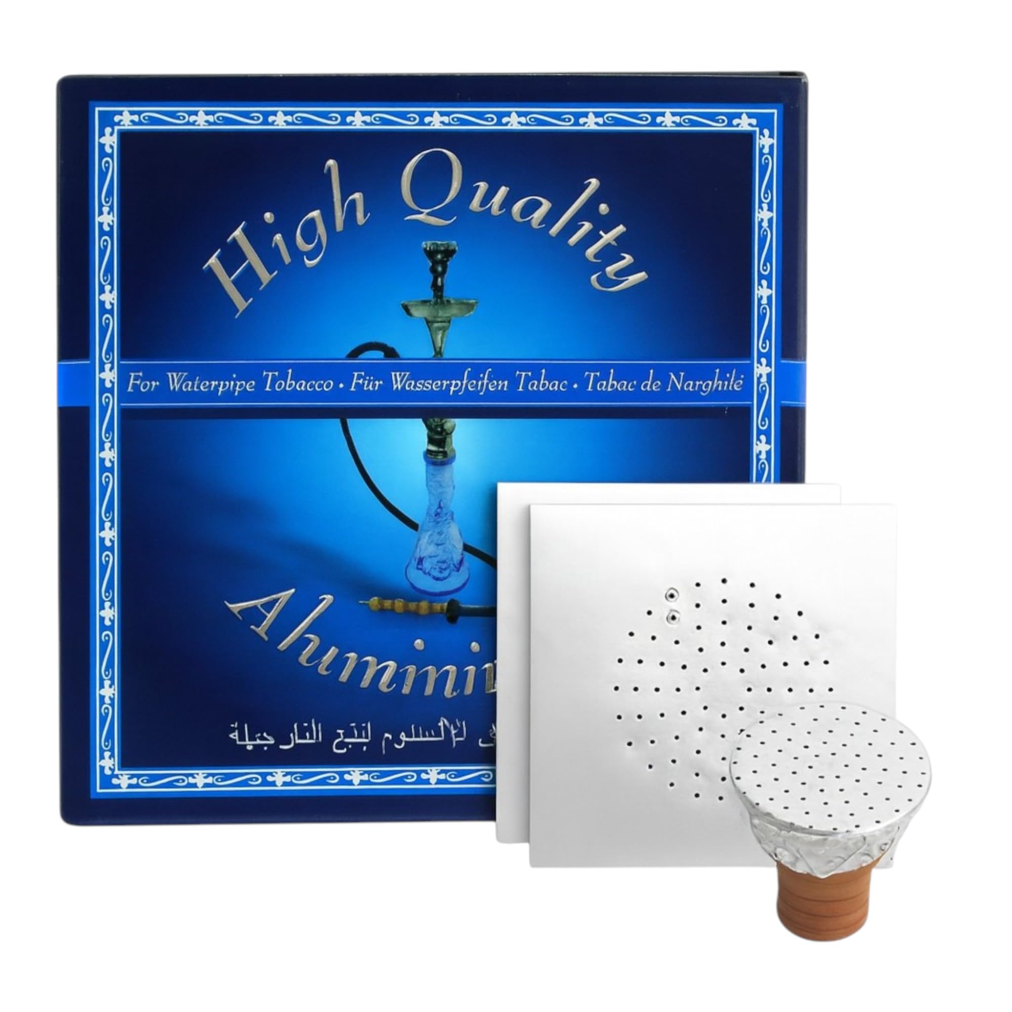 Pierced Hookah Foil 100 Pcs NEW Hooka Shisha Precut Foils (Large)