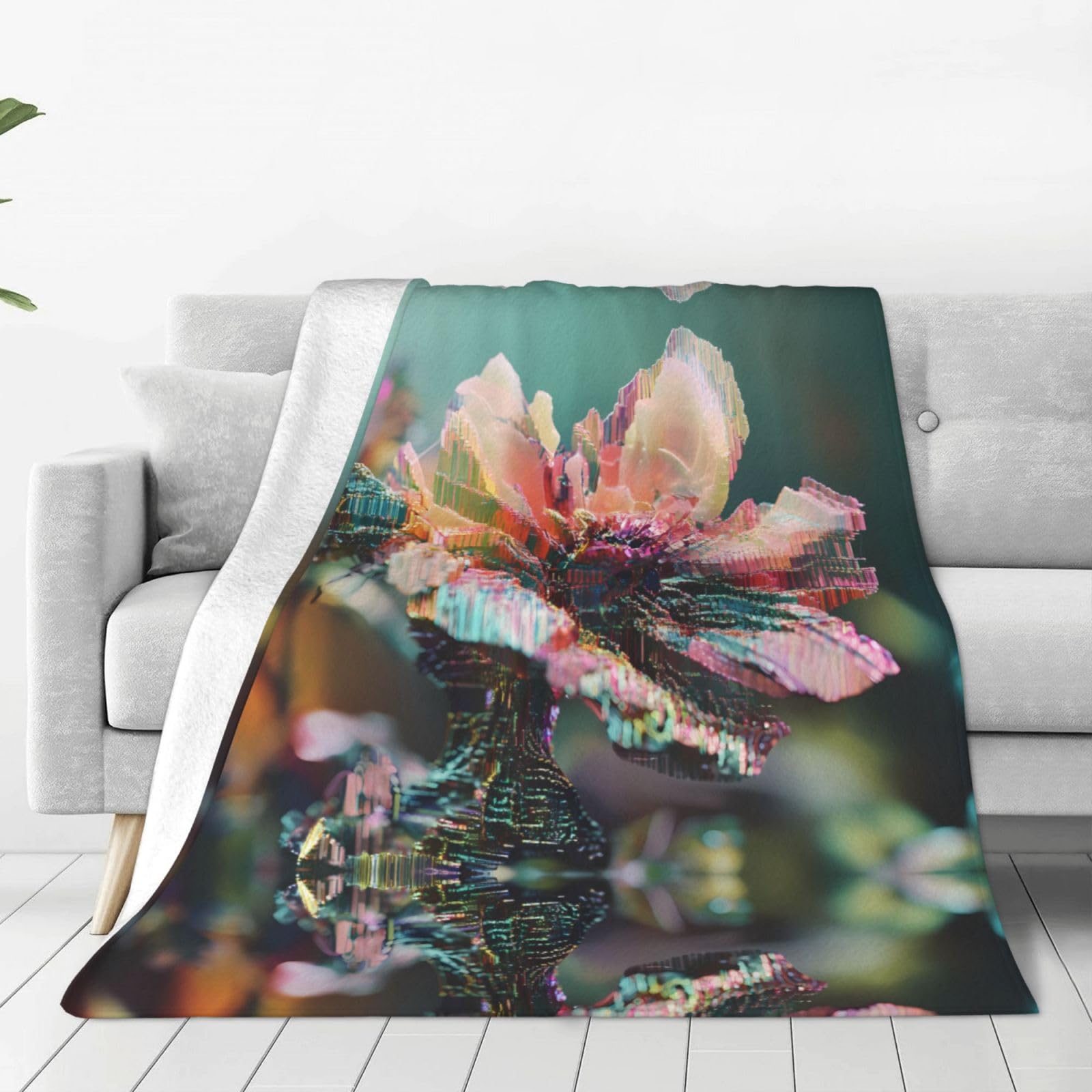 Couverture micro polaire 203x152 pour lit canapé voyage et salon