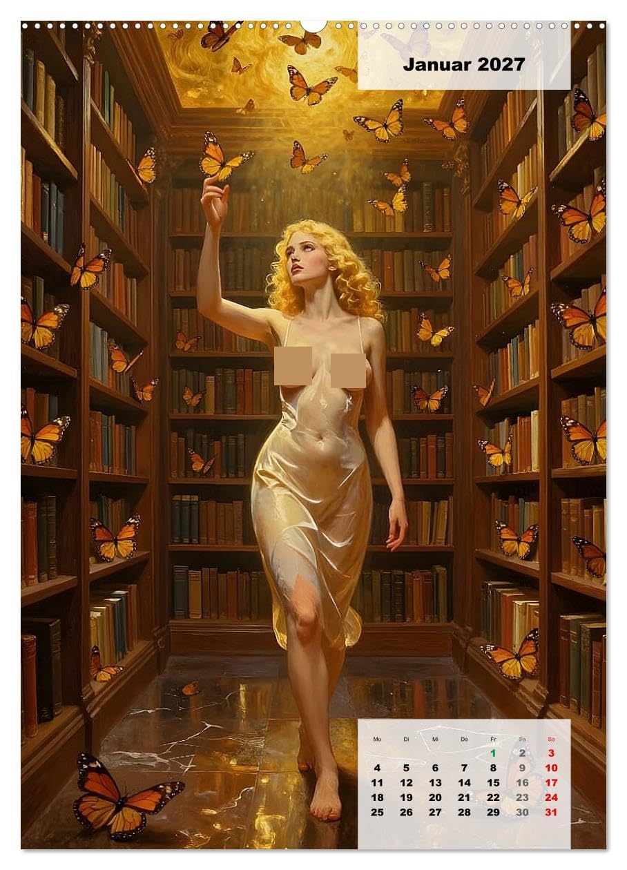 Entblößte Epochen – Surrealismus (hochwertiger Premium Wandkalender 2027 DIN A2 hoch), Kunstdruck in Hochglanz: Weibliche Schönheit jenseits der Wirklichkeit (CALVENDO Erotik)