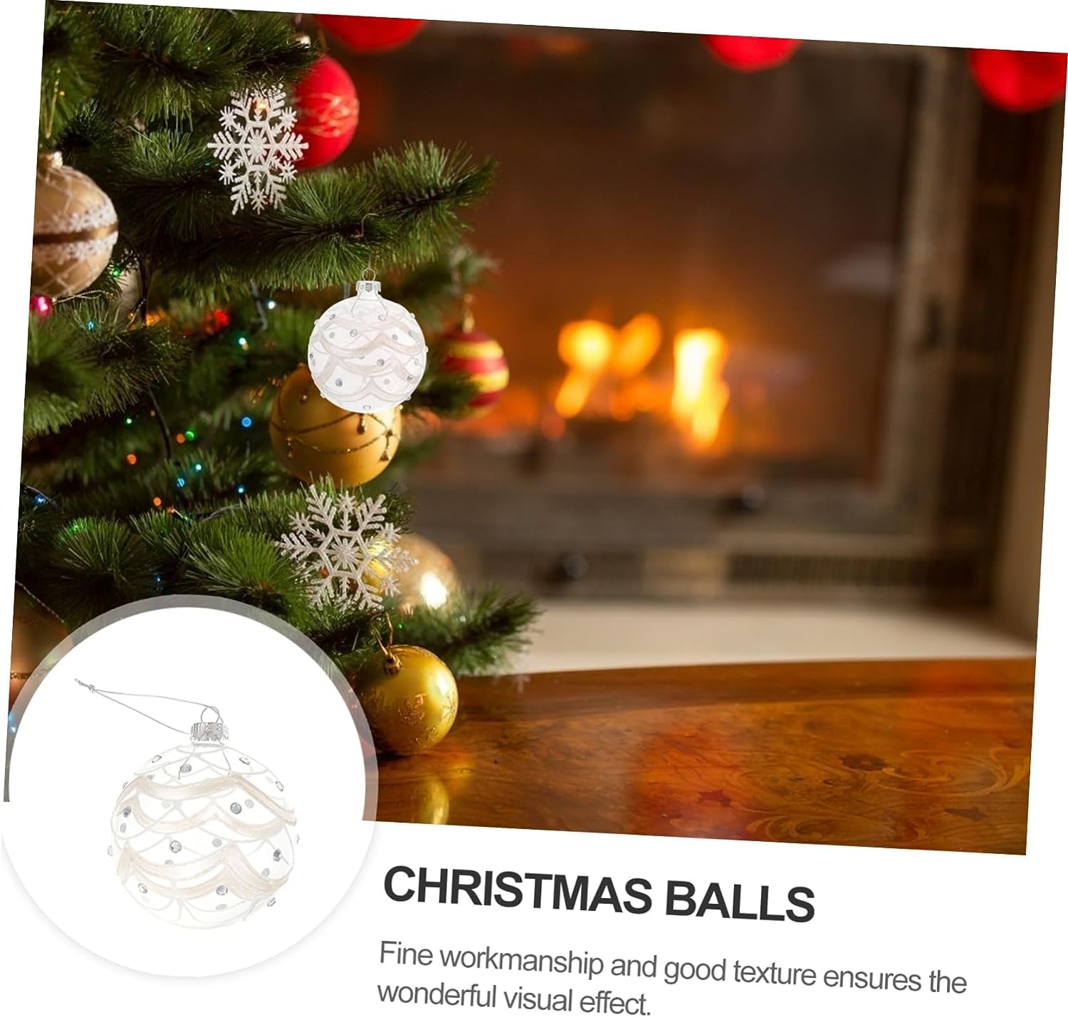 Boules de noël en Verre Transparent, 3 pièces, décorations d'arbre de noël à Faire soi-même, Boules de noël Transparentes pour fête à Domicile et Mariage