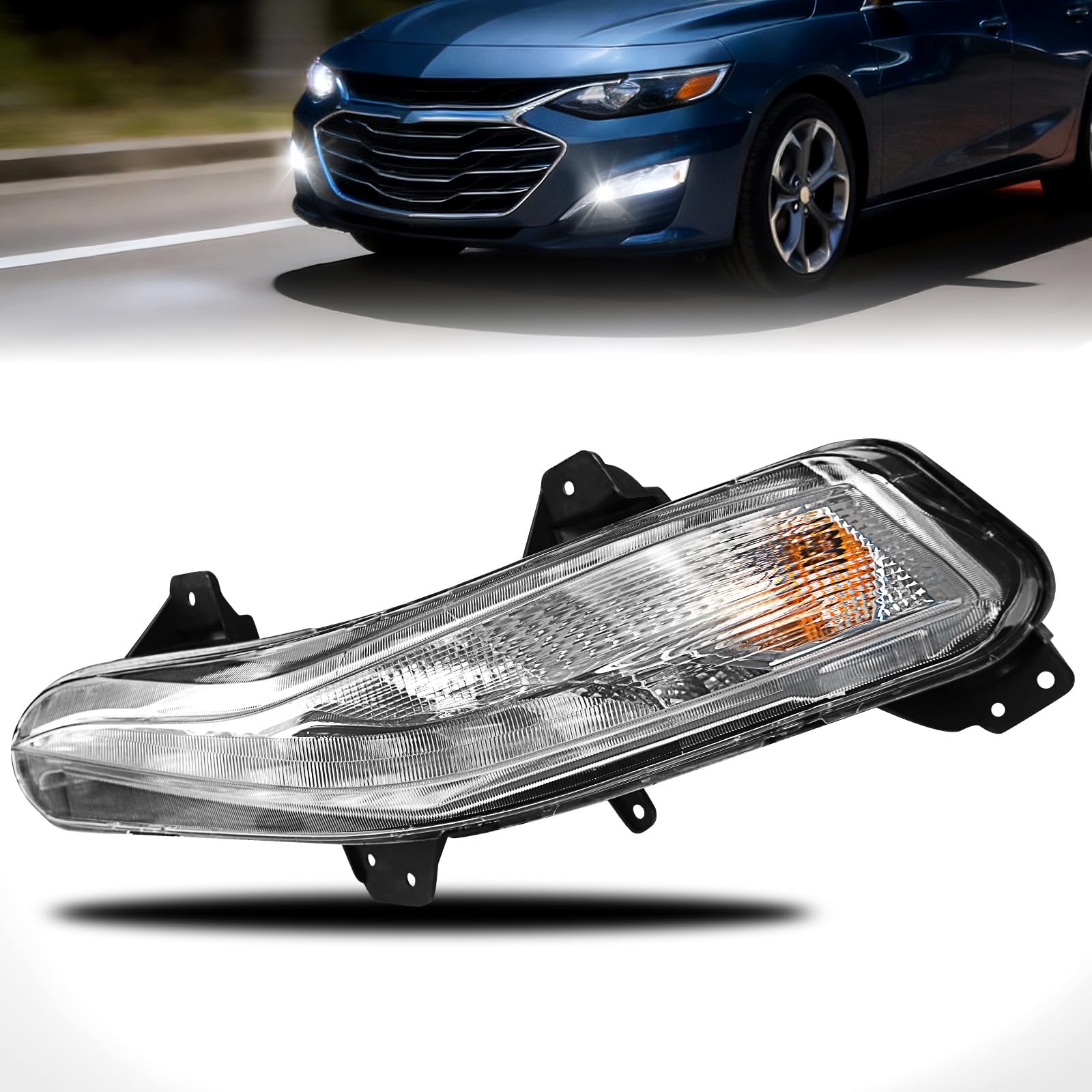 Fog Lights Compatible with 1999-2002 Chevy Silverado 1500 2500/2001 2002 Silverado 1500HD 2500HD 3500/2000-2006 Tahoe Suburban 1500 2500(Clear Lens) — view 42