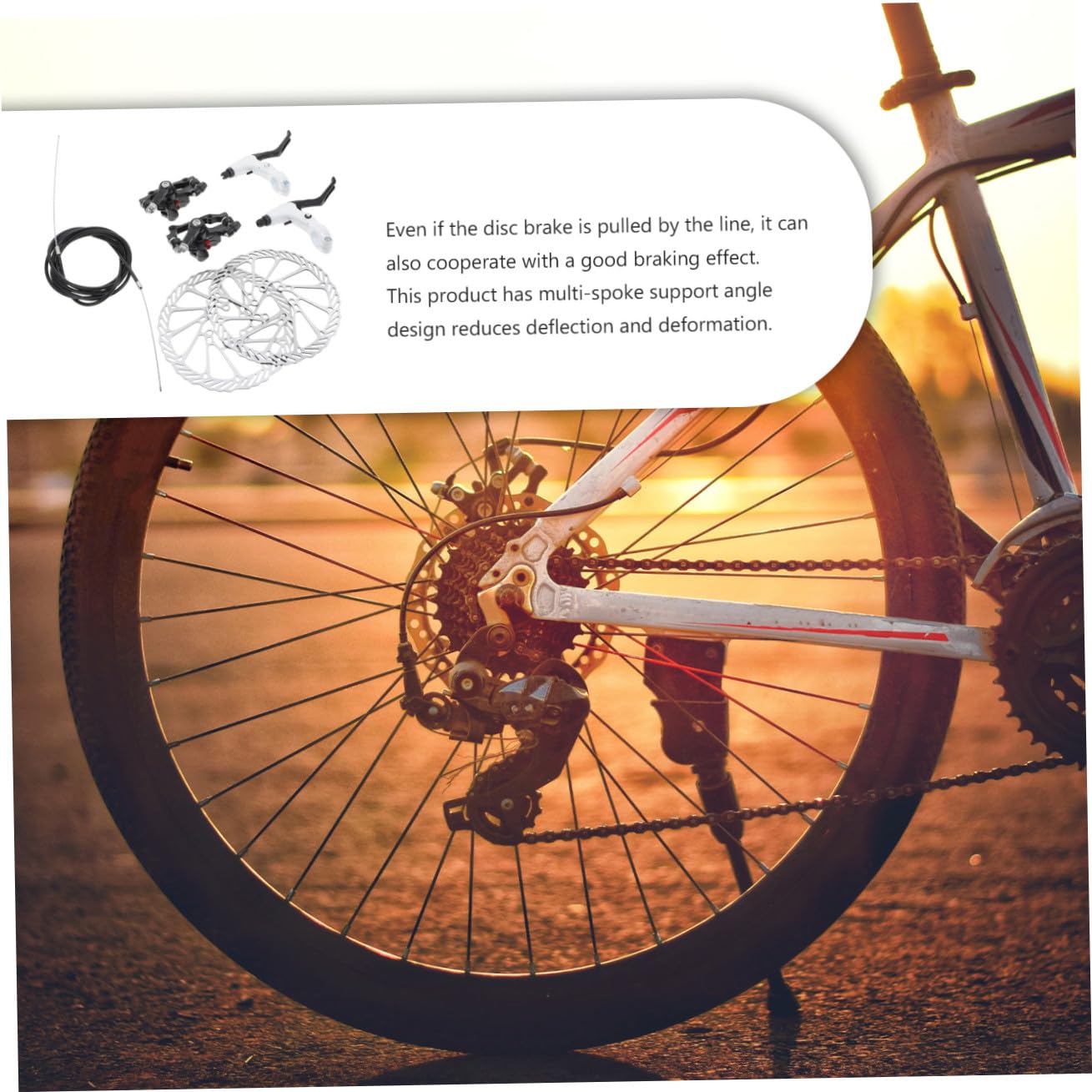 ibasenice Pastiglie Freno Disco per Bici da Strada e Mountain Bike, Design a Foro Cavo e Struttura Multisparone, Set 1 Nero