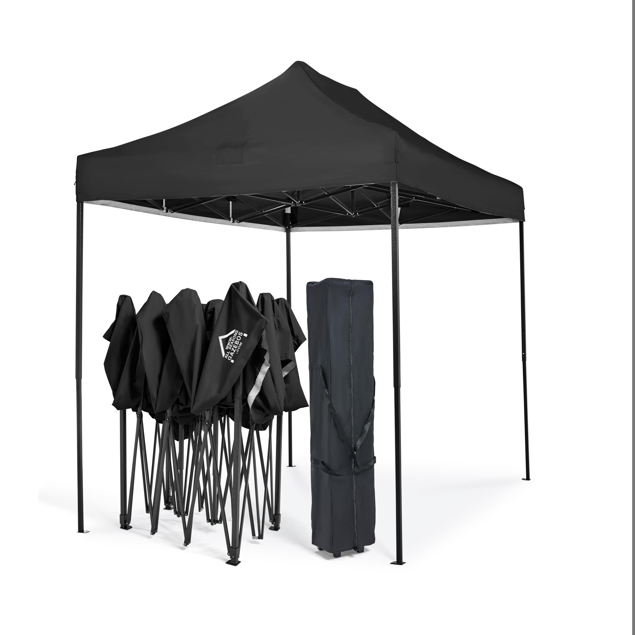 All Seasons Gazebos 3x2m vollständig wasserdichtes Faltpavillon - Schwarz