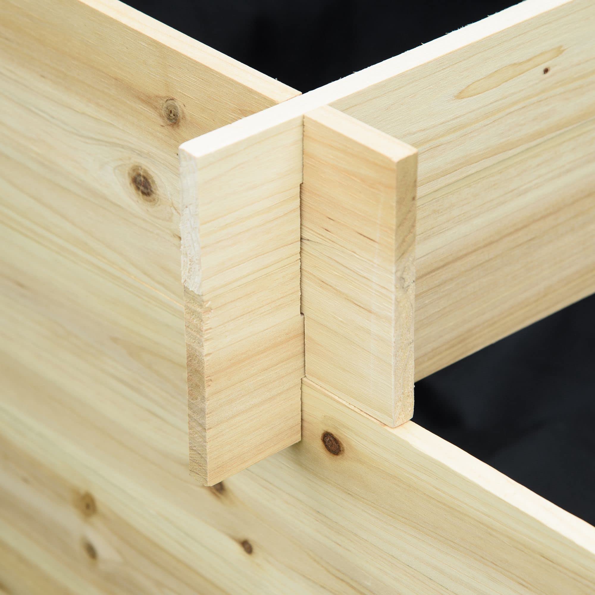 Outsunny Hochbeet Holz Pflanzbeet 117 x 100 x 54 cm für Garten Balkon | Frühbeet, Gartenbeet, Blumentreppe, Gemüsebeet, Pflanzentreppe, für Blumen, Pflanzen, Obst, Gemüse, Terrasse