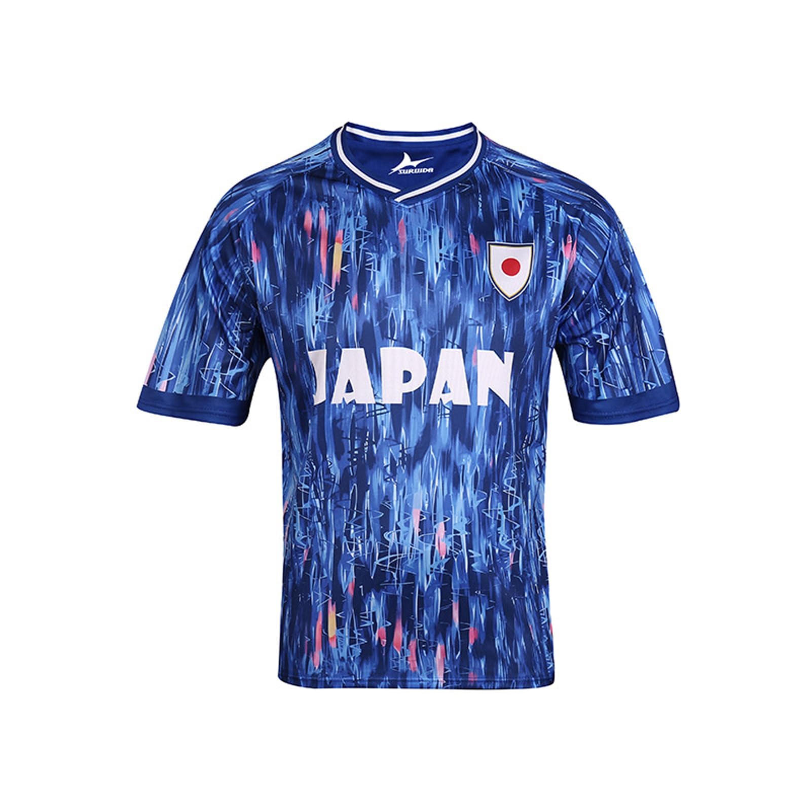 Maillot de football bleu et noir ensemble adulte respirant de sport