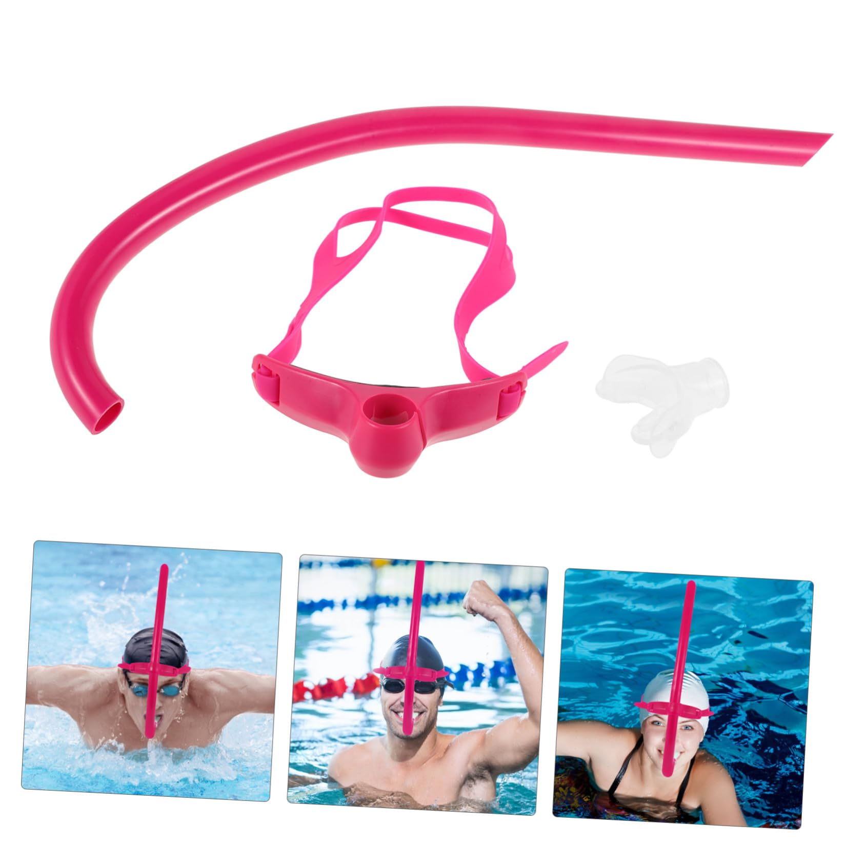 GOOHOCHY 1set Front-Mounted for Adults Reduced Resistance Swimming Gear for Training Diving Snorkeling Activities Enhanced Breathing Technique Performance