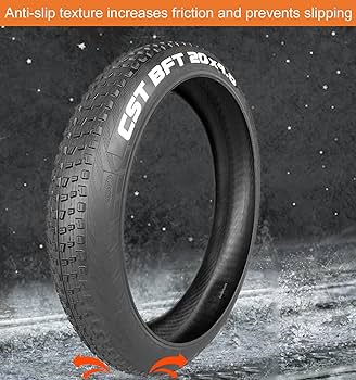 Amazon | 20 x 4.0 ファットバイクタイヤ チューブ付き交換用