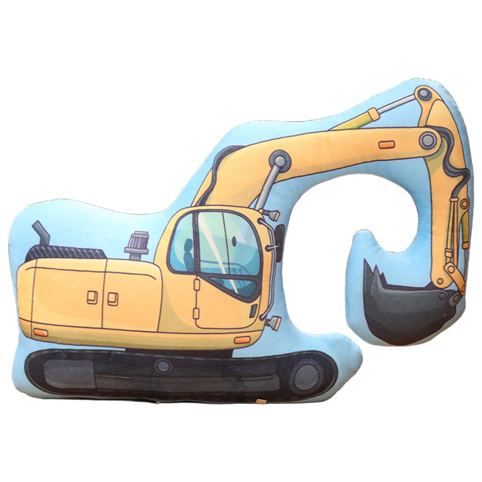Huraoerrrr Excavator Truck Stuffed Animal Decorative Pillow Soft Plush for Bed Sofa Car Couch
