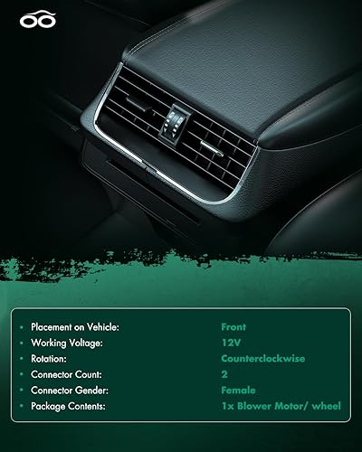 Miniatura 8 de SCITOO Motores de ventilador de calentador de CA ABS con ventilador para motores Chevry Sopladores aptos para 2002-2006 para Cadillac Escalade