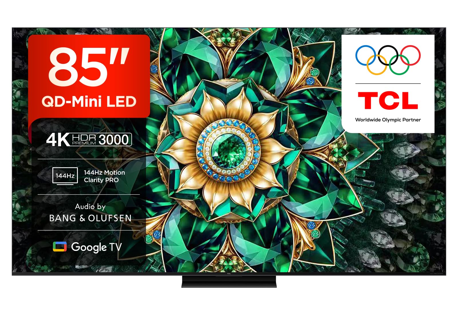 Tcl 85Q7c-Uk 85-Inch 4K Qd-Mini Led Smart Tv Hdr10+ Dolby Vision Iq 144Hz Google Tv 85Q7C-UK