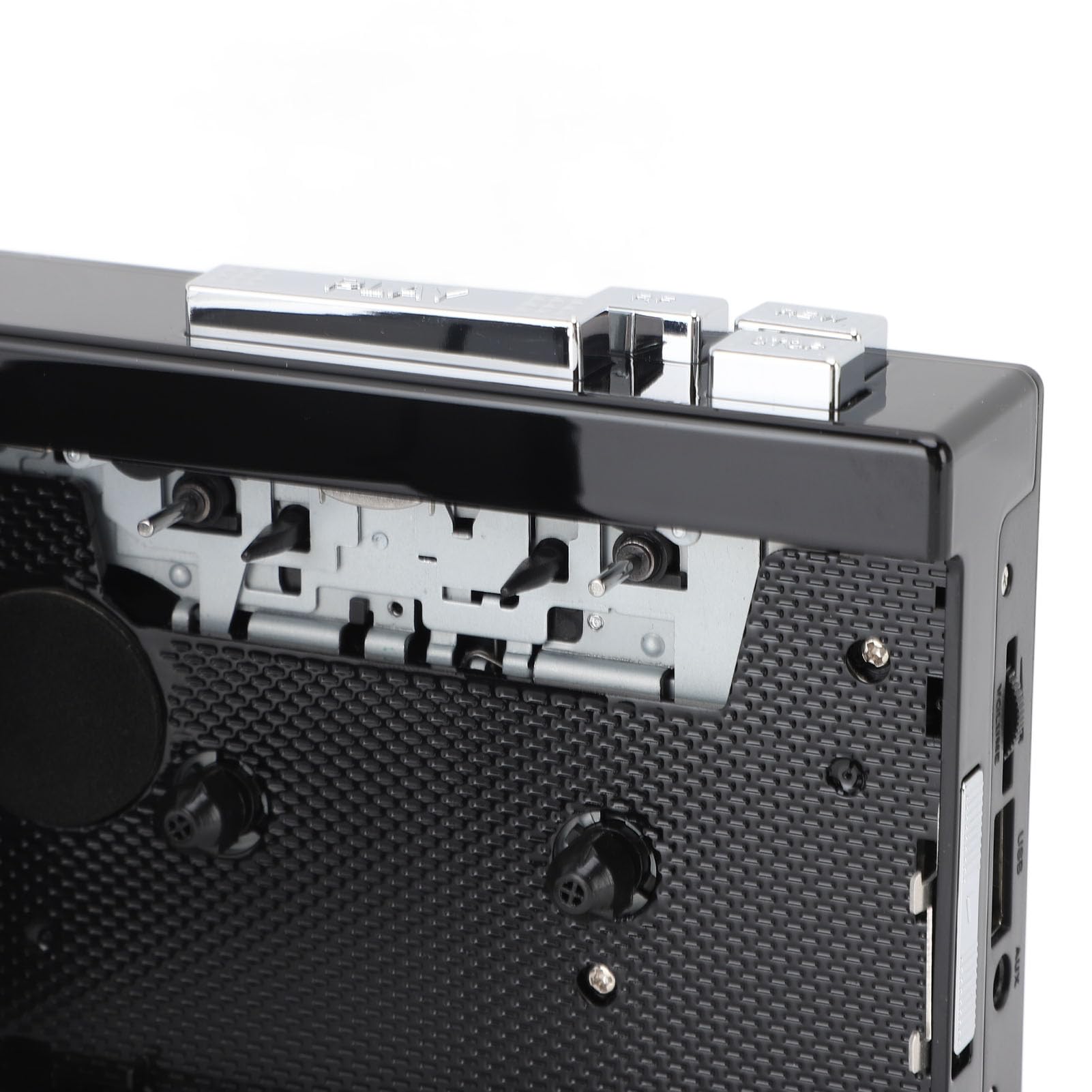 AMONIDA Vintage-Kassettenspieler, USB-MP3-Konverter, Auto-Reverse-UKW-Radio, Tragbarer Kassettenrekorder mit Digitaler Konvertierung, Ideal für Musikliebhaber und Reisen (B)