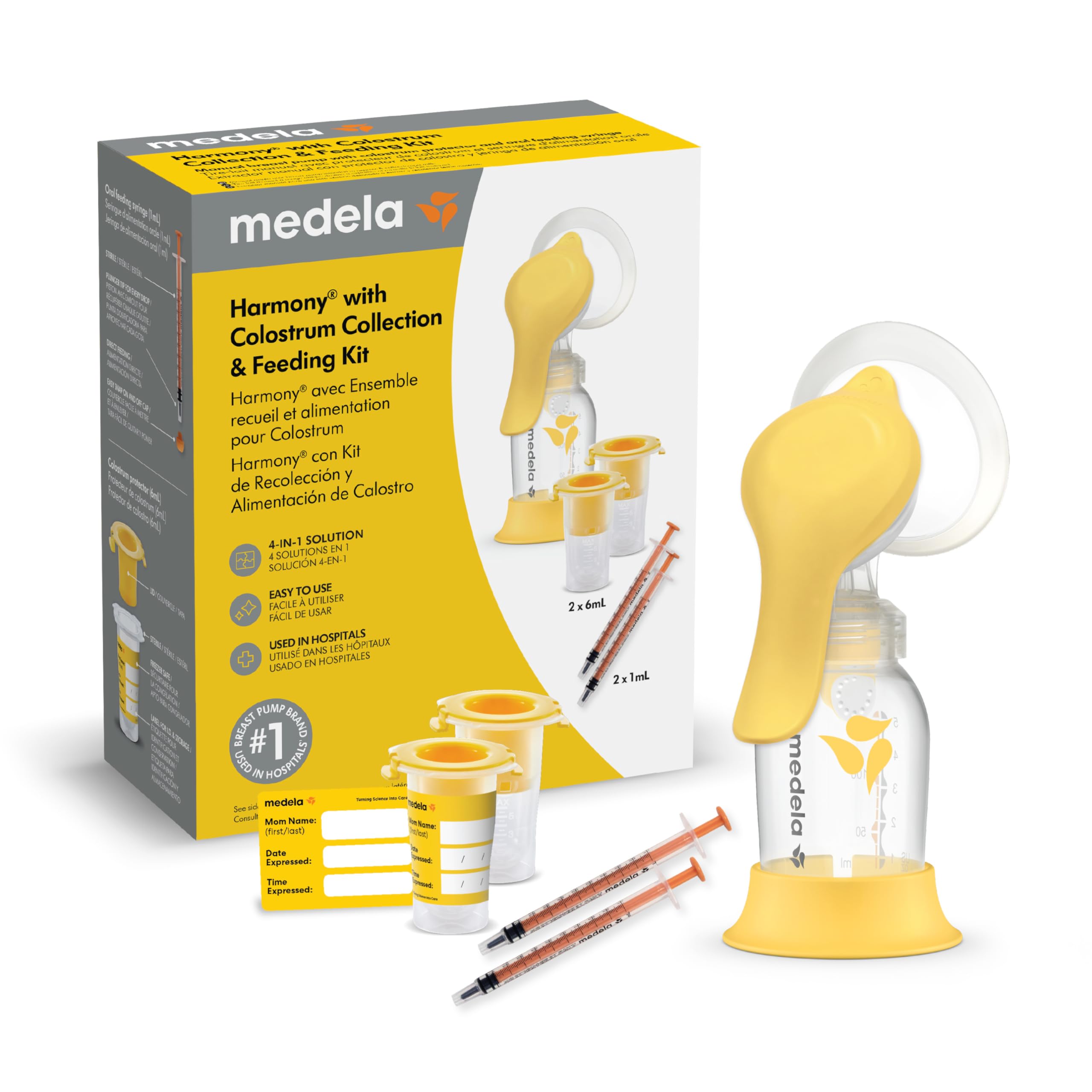 Medela Harmony Manual Breast Pump with Colostrum Collection and Feeding Kit