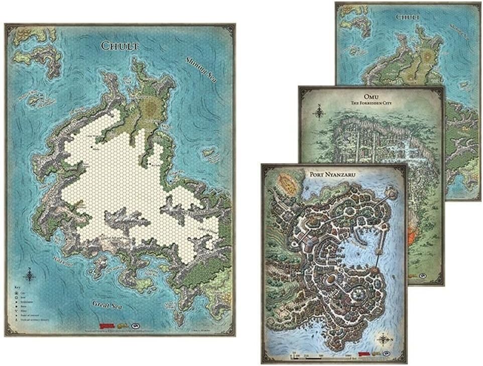 Battlefront Miniatures GFN72783 D&D Tomb of Annihilation Map Set, Multicoloured