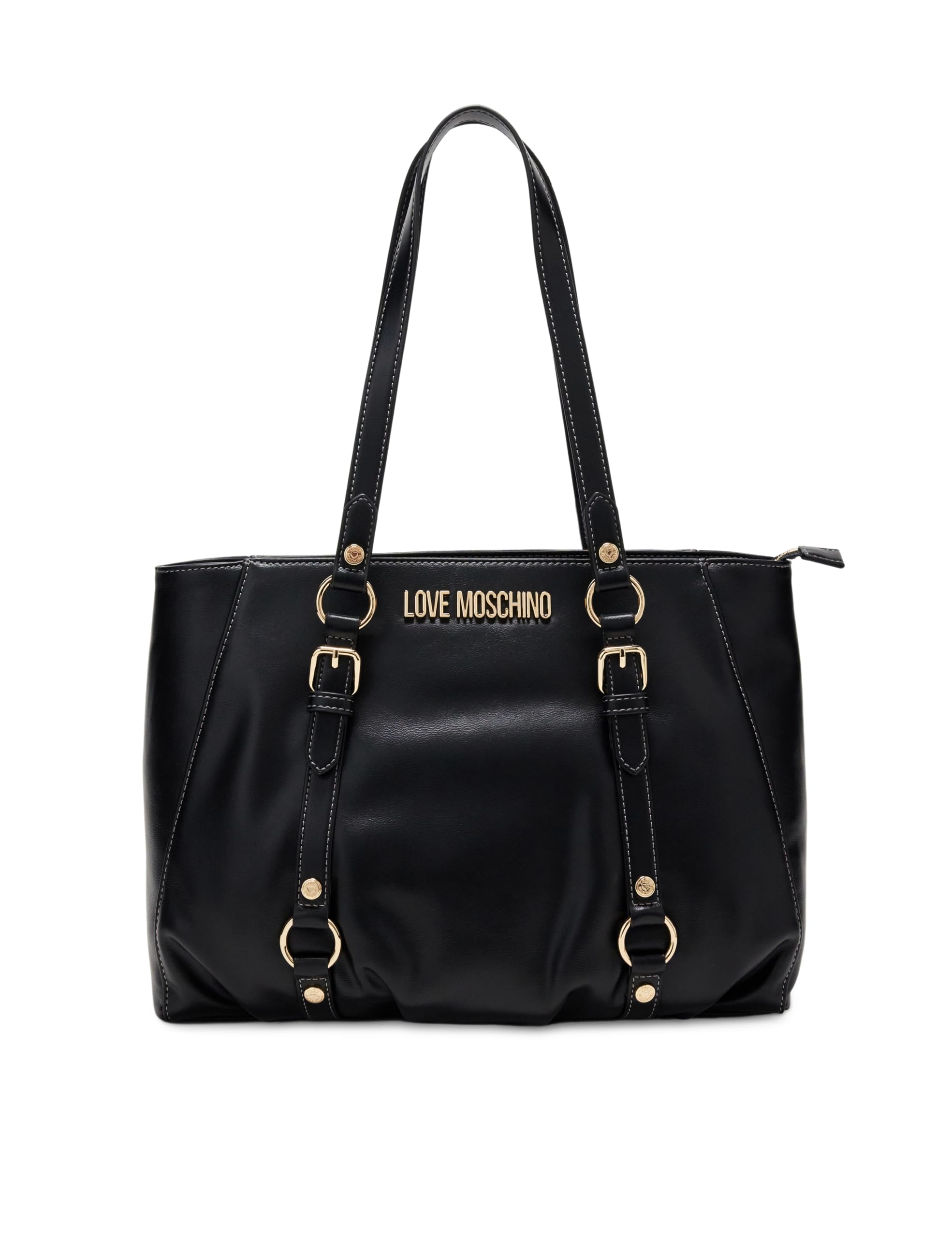 Love Moschino Damen Einkaufstasche, Schwarz
