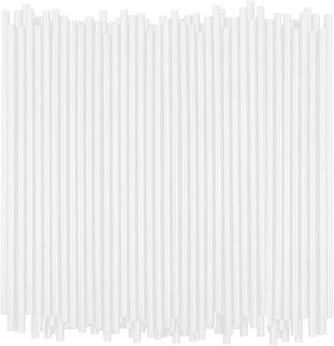 Vista 20 de Pajitas de plástico de 7.75 pulgadas (500 unidades), pajitas desechables – hechas para vidrio estándar de 16 onzas (negro)