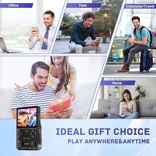 Miniatura 7 de Kinhank K36 - Consola de juegos de mano retro con más de 9000 juegos, consola de juegos retro de mano, mini emulador de mano con tarjeta TF de 64