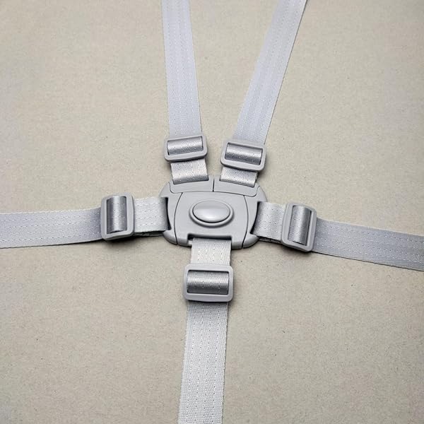 Harnais ergonomique réglable à 5 points pour chaises hautes, poussettes et sièges rehausseurs pour une sécurité maximale de l'enfant - 5