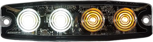 Miniatura 8 de Buyers Products Luz estroboscópica ultrafina de 4,375 pulgadas con 4 LED