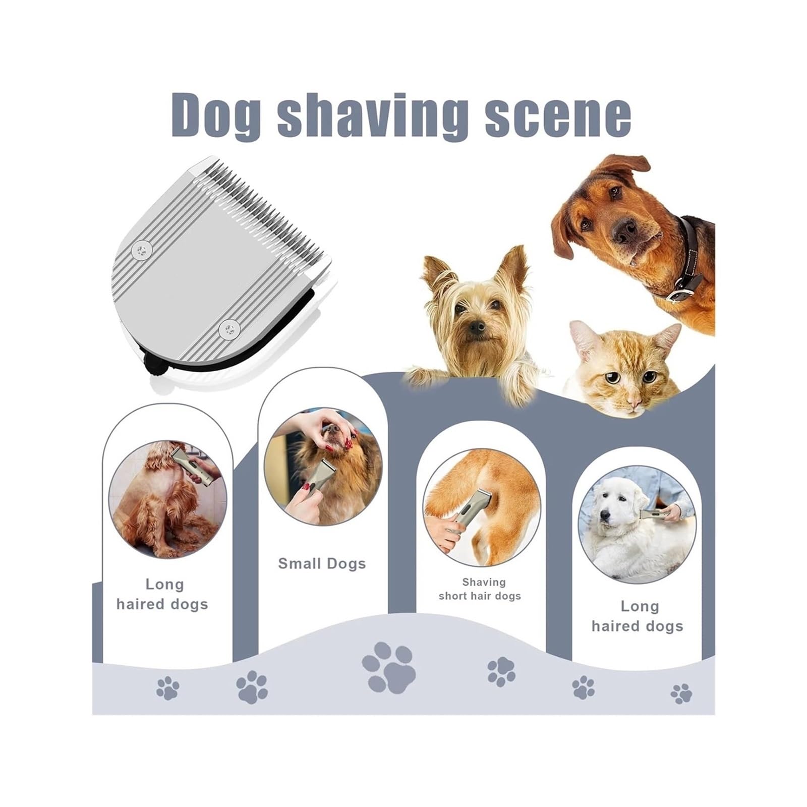 Cuchillas De Repuesto Ajustables 5 En 1, Compatibles Con Wahl, Cortapelos For Perros 5 En 1(4pcs)