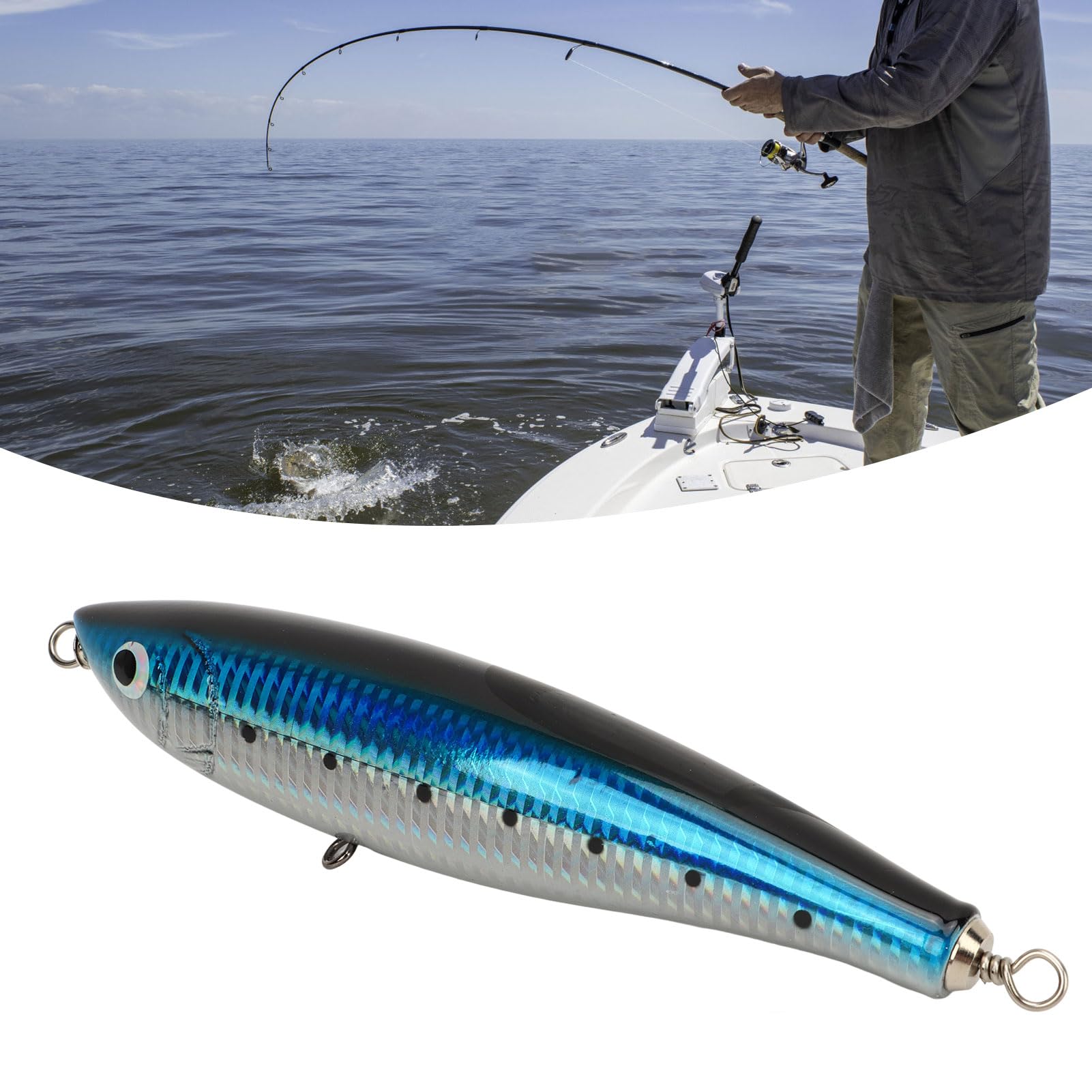 Amazon.co.jp: トップウォーターペンシルベイト、170mm 70gポータブル