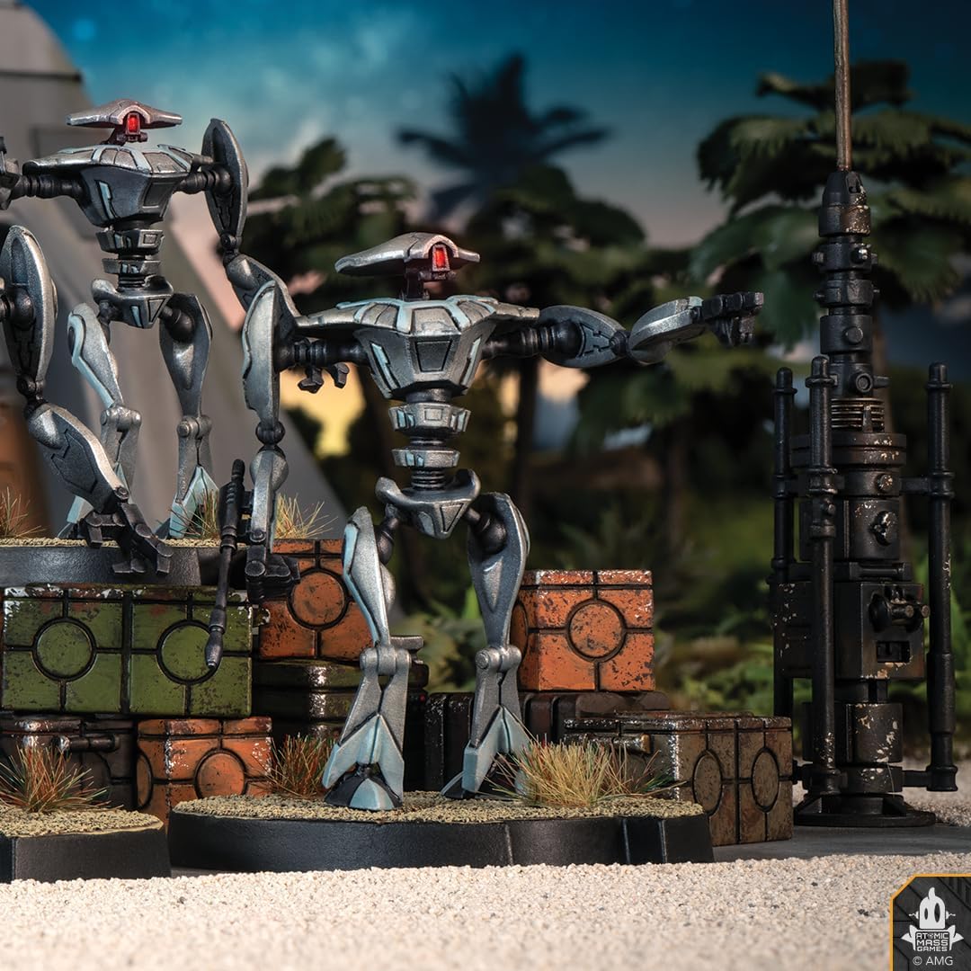 Star Wars: Legion Aqua Droid Unit Expansion - Tabletop Miniatures Game, Strategy Game for Kids and Adults, Ages 14+, 2 Players, 3 Hour Playtime, Made by Atomic Mass Games