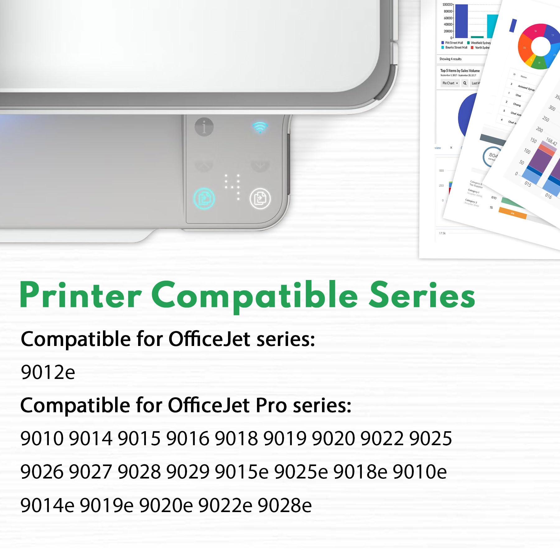 Condition photo showing New/Like New for 962xl ink cartridges combo pack (4-pack, black/cyan/magenta/yellow) replacement for hp 962xl 962 ink cartridge officejet pro 9010 9010e 9015 9015e 9018 9018e 9020 9022 9025e printer