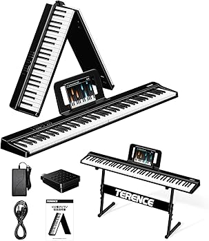 Amazon | TERENCE 電子ピアノ 88鍵盤 折り畳み式 キーボード