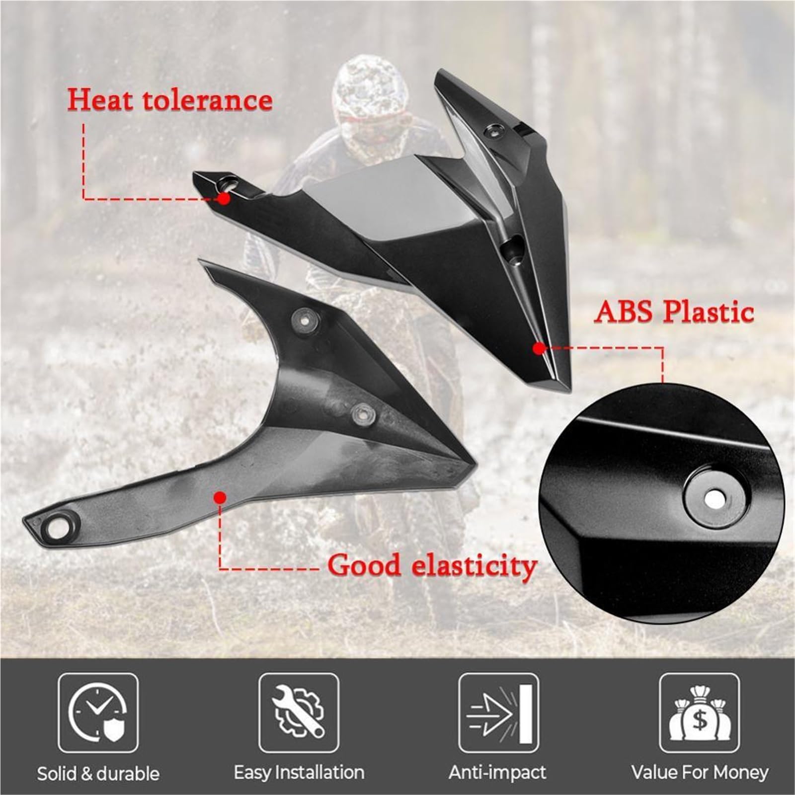 Pasuje do Kawasaki Z400 2018-2023 Osłona podwozia Dolna osłona silnika Spoiler Ochronna Motorcycle Cowl Fairing Cover