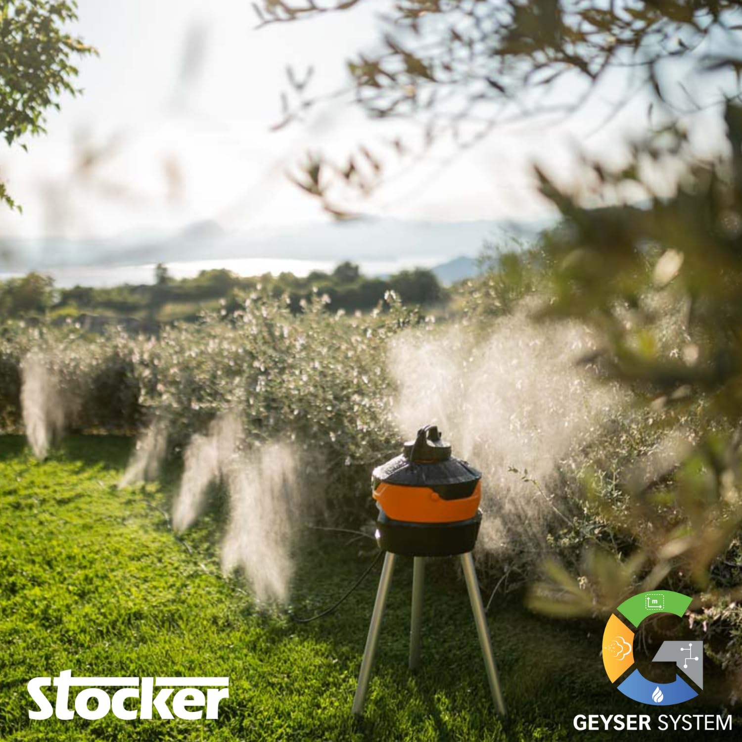 STOCKER Geyser Nebulisator Mini 2L – Taubenabwehr, USB-ladbar, Ultrafeine Vernebelung, 612 G Leicht
