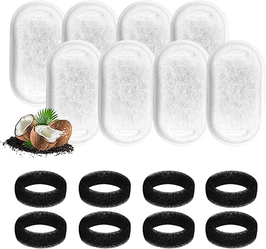 MXTIMWAN Filtri Fontanella per Gatti, Filtri a Carboni Attivi per Gatti, 8...