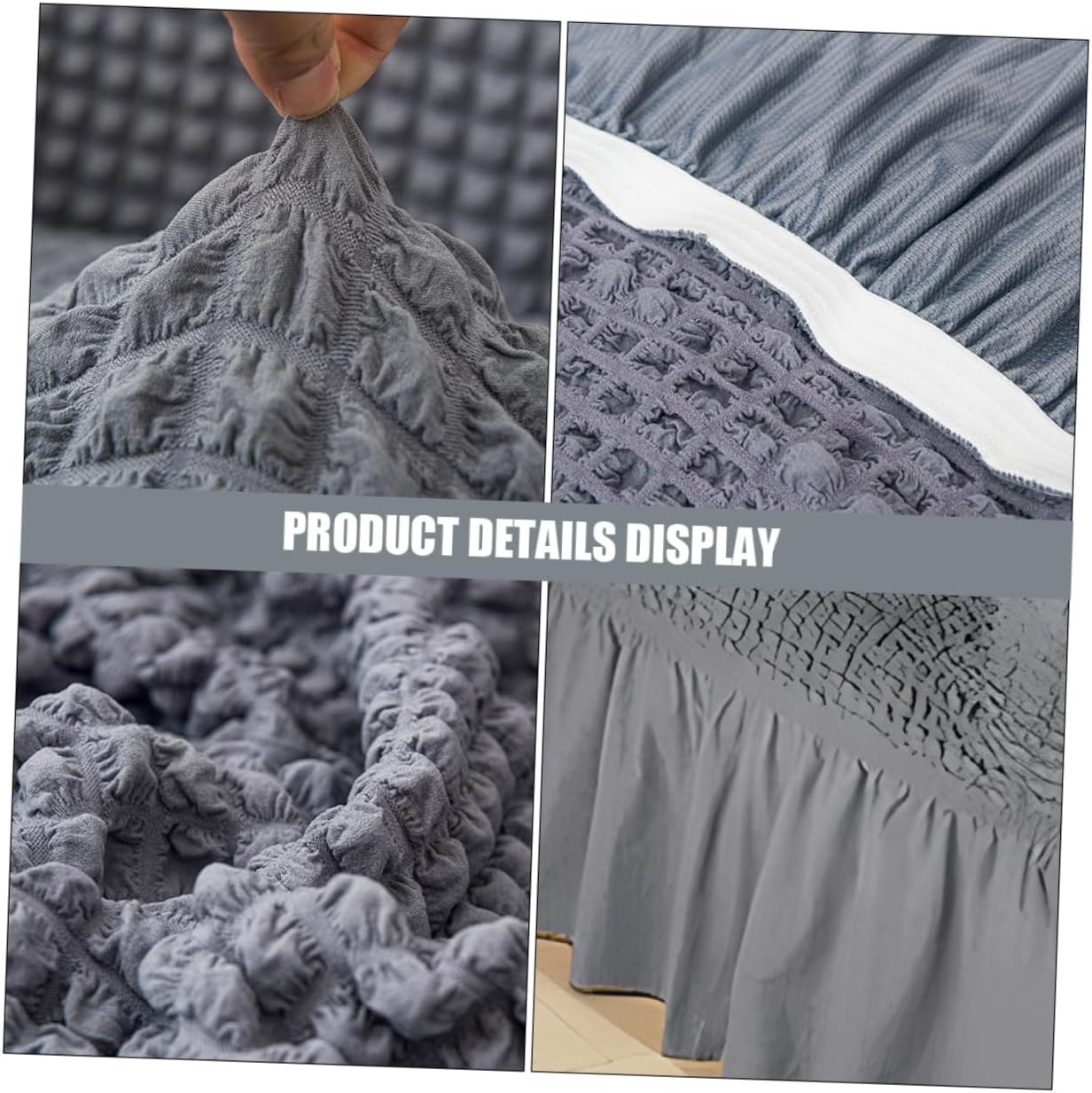 Recliner Stretch Slipcover Pocket Elastic Chair Protector Single-seat Sofa Cover Easy to Install Remove for Living Room Decor