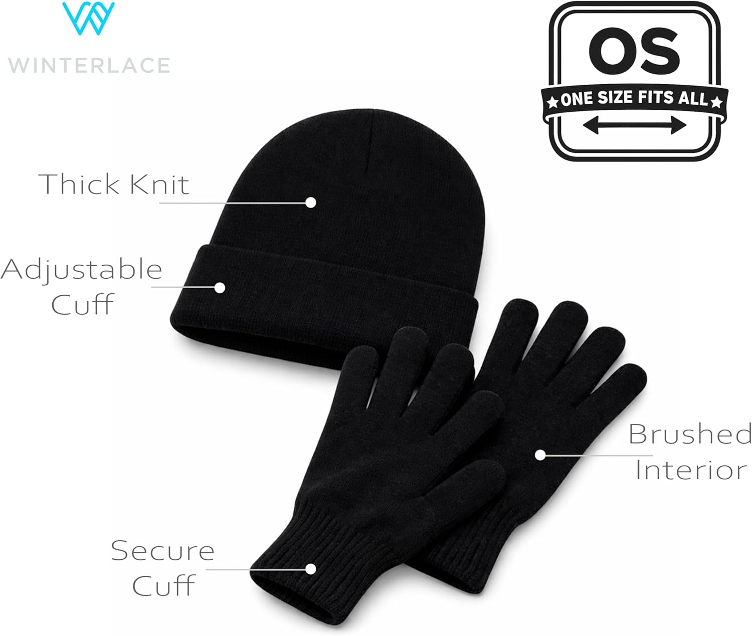 48 Pack Winter Beanies & Gloves Bundle Men Women Thermal Warm Bulk Homeless Combo