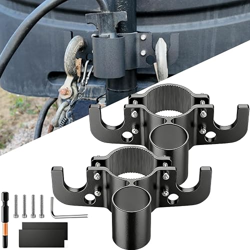 Aluminum Trailer Towing Chain Organizer & 7-Way Plug Holder, Trailer Chain Holde