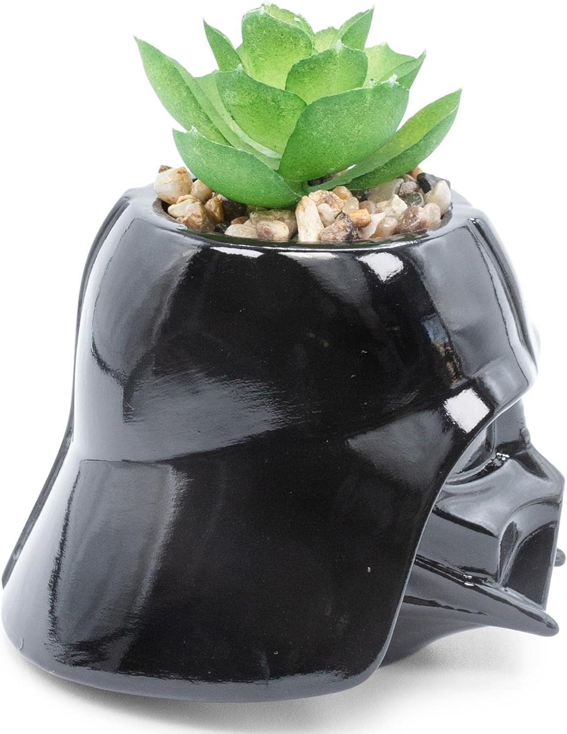 Star Wars Darth Vader 3-Inch Ceramic Mini Planter with Artificial Succulent