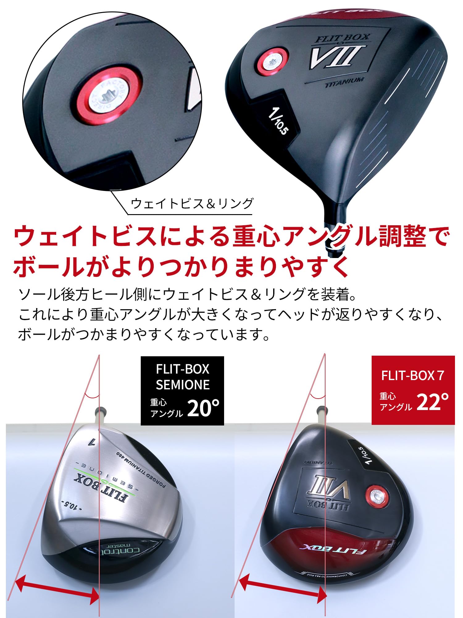 Amazon.co.jp: FLIT BOX7 ドライバー 右用 メンズ フリットボックス