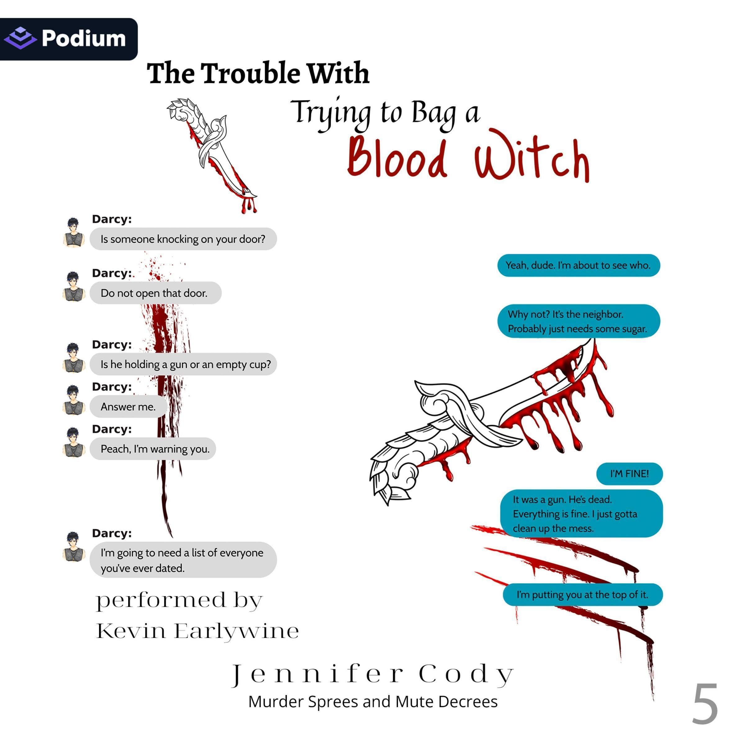 Cover art for The Trouble with Trying to Bag a Blood Witch