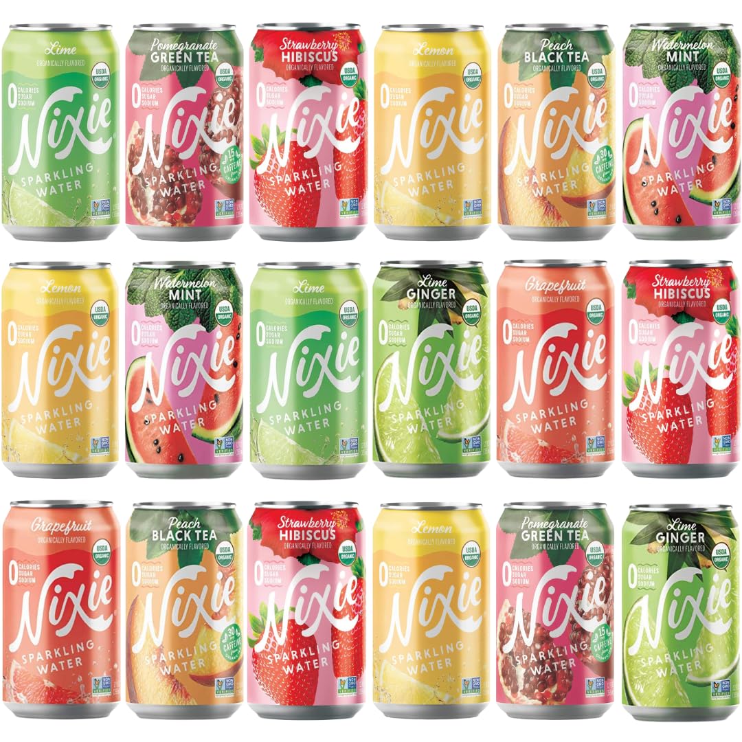 Amazon.com: Nixie Sparkling Water Variety Pack – 18 Pack Flavored